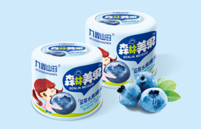 九鑫山珍150克罐装粒粒蓝莓罐头（2罐装）
